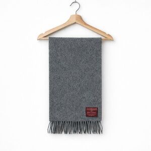 Vintage Nordstrom 100% Cashmere Scarf Gray Made in W. Germany Classic Luxury